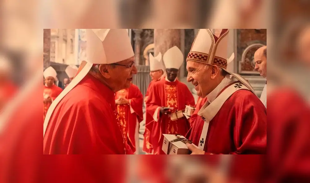 Papa Francisco recibió a arzobispo de Lima en el Vaticano. Créditos: Difusión. Papa Francisco recibió a arzobispo de Lima en el Vaticano. Créditos: Difusión.