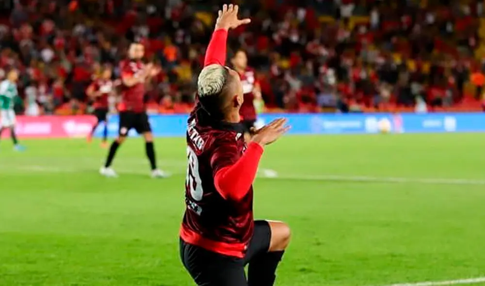 Independiente Santa Fe derrotó 
2-1 al Deportivo Cali en su debut del Torneo ESPN 2020. | Foto: @SantaFe