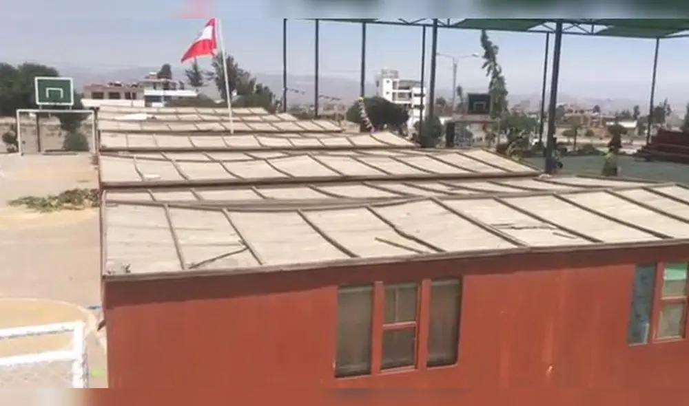 En Arequipa 100 alumnos estudian en losa deportiva y director tiene oficina en baño