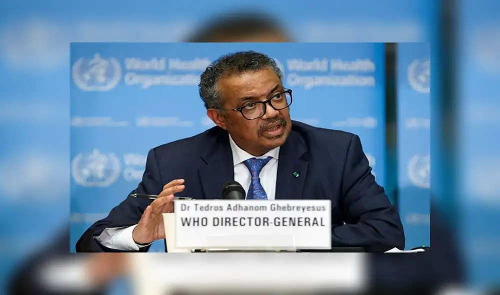 Tedros Adhanom Ghebreyesus, director general de la OMS, se pronunció al inicio de la 73 sesión de la Asamblea Mundial de la Salud. Foto: EFE Tedros Adhanom Ghebreyesus, director general de la OMS, se pronunció al inicio de la 73 sesión de la Asamblea Mundial de la Salud. Foto: EFE