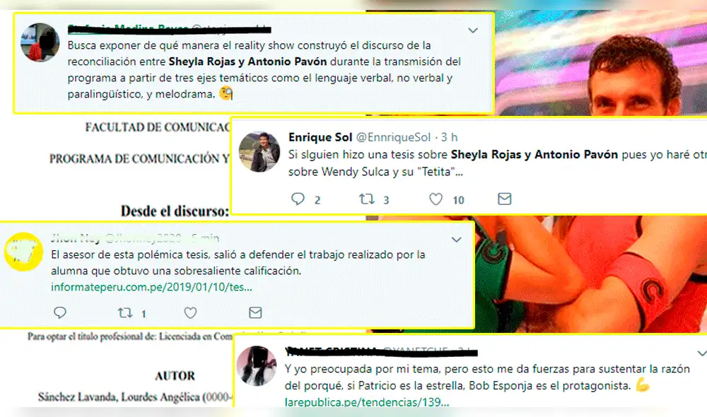 Tesis de Sheyla Roja y Antonio Pavón: estas son las reacciones en redes sociales