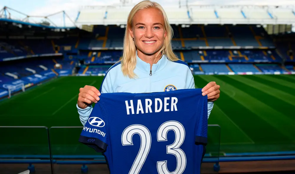 Chelsea anuncia el fichaje de Pernille Harder del Wolfsburgo. Foto: Chelsea