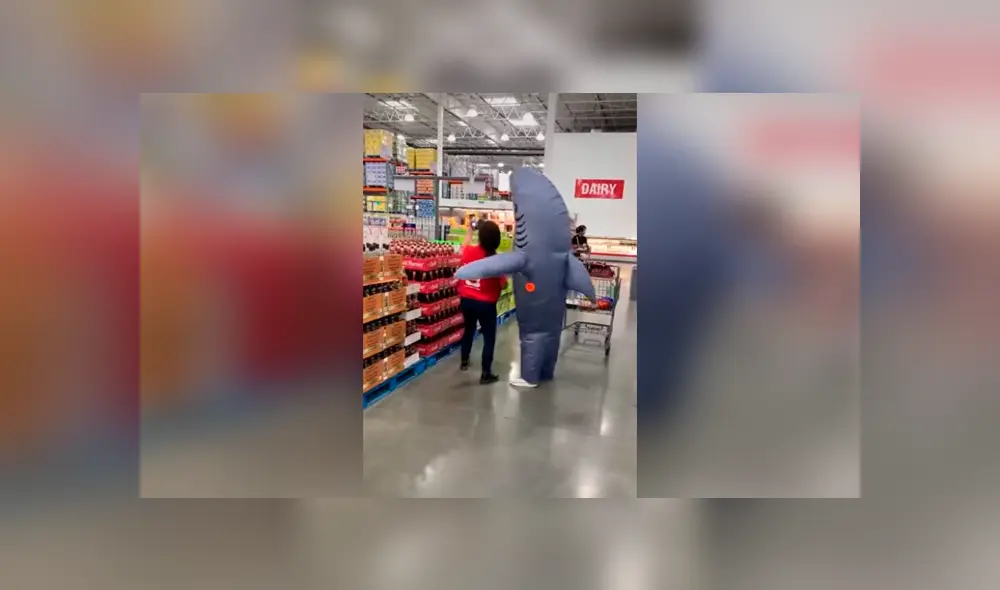 Desliza las imágenes para apreciar la ingeniosa idea de una joven para protegerse de la pandemia. Foto: Captura. Desliza las imágenes para apreciar la ingeniosa idea de una joven para protegerse de la pandemia. Foto: Captura.