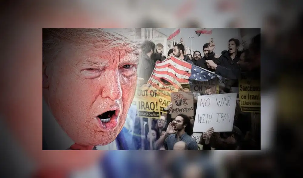 El presidente de los Estados Unidos responde sobre los ataques de Irán contra sus tropas militares. Foto: composición El presidente de los Estados Unidos responde sobre los ataques de Irán contra sus tropas militares. Foto: composición