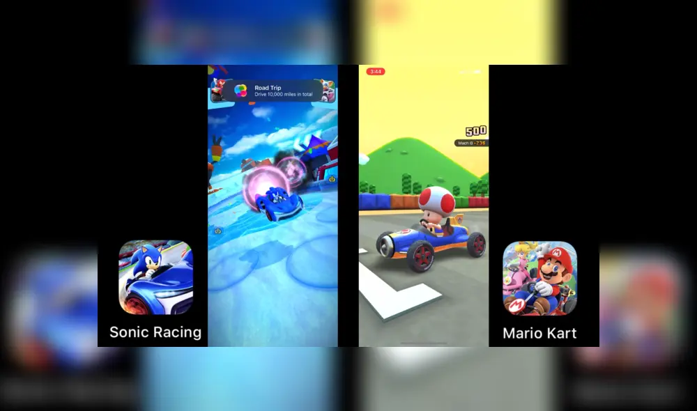 Mario Kart Tour vs Sonic Racing ¿Cuál es mejor?