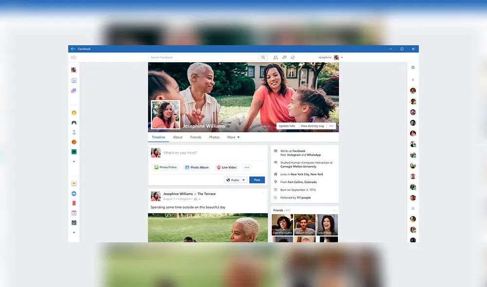 Los usuarios que utilizaban la versión de escritorio de Facebook ahora tendrán que acceder a la red social desde el navegador web. Los usuarios que utilizaban la versión de escritorio de Facebook ahora tendrán que acceder a la red social desde el navegador web.