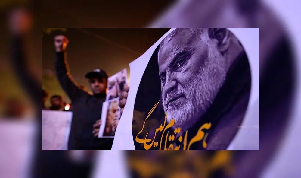 Protestas contra Estados Unidos por muerte de Qasen Soleimani. Foto: EFE. Protestas contra Estados Unidos por muerte de Qasen Soleimani. Foto: EFE.