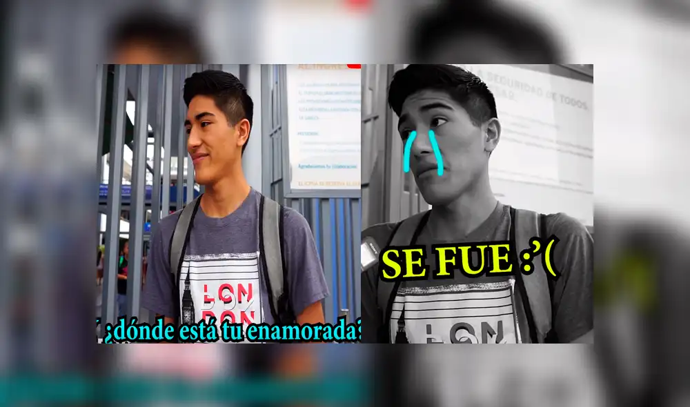 YouTube viral: Este pobre muchacho fue abandonado por su novia frente a cámaras mientras hablaba en inglés [VIDEO]