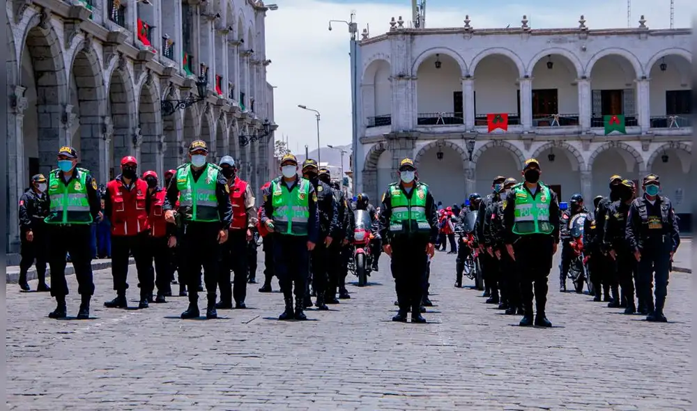 Efectivos serán distribuidos en calles principales del Centro Histórico. Foto: MPA.