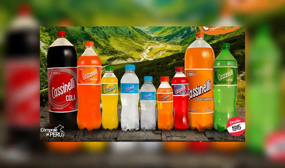 Gaseosas Cassinelli vuelven al mercado limeño desde marzo