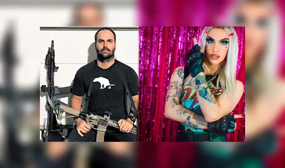 Eduardo Bolsonaro se burló de Estanislao Fernández, hijo del presidente electo de Argentina. Foto: Composición Eduardo Bolsonaro se burló de Estanislao Fernández, hijo del presidente electo de Argentina. Foto: Composición