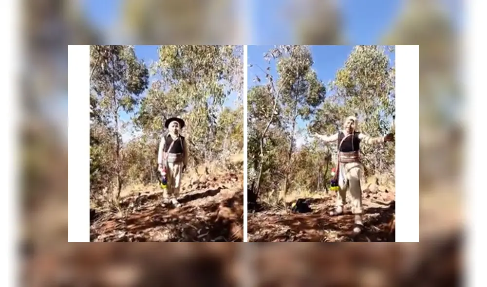 Pequeño de colegio de Puno recitó efusivamente por el Día del Padre.