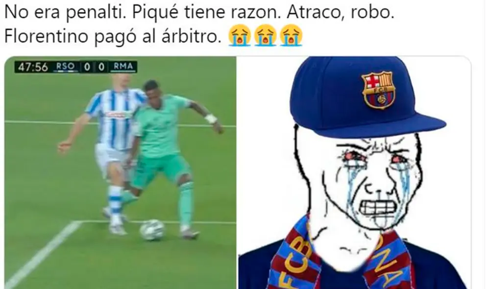 Divertidos memes tras polémica victoria del Real Madrid sobre la Real Sociedad por LaLiga. Divertidos memes tras polémica victoria del Real Madrid sobre la Real Sociedad por LaLiga.