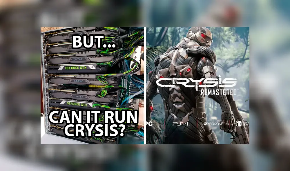 Crysis es muy popular en el mundo gaming por haber marcado un paradigma en cuanto a potencia de gráficos.
