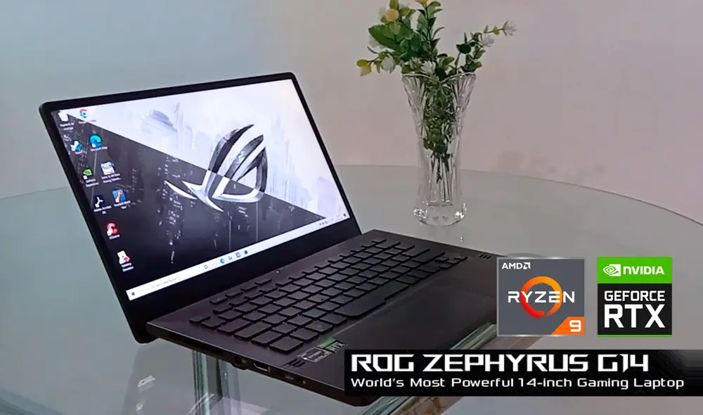 ¿Puede una laptop gamer convertirse en tu herramienta laboral diaria y encajar en tu sala, oficina o reuniones de trabajo? La Zephyrus G14 es buena candidata, con un diseño soberbio y elegante, junto al potentísimo duo Ryzen 9 y Nvidia RTX 2060. Foto: Benjamín Marcelo/La República