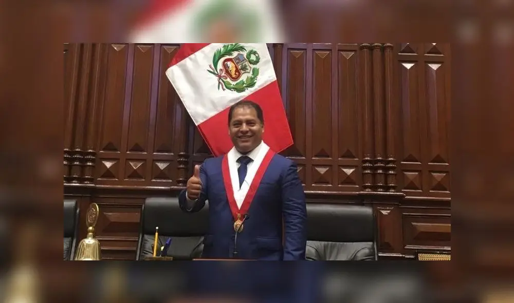 Congresista Robinson Gupioc, miembro de la bancada Podemos Perú, que lidera Daniel Urresti.