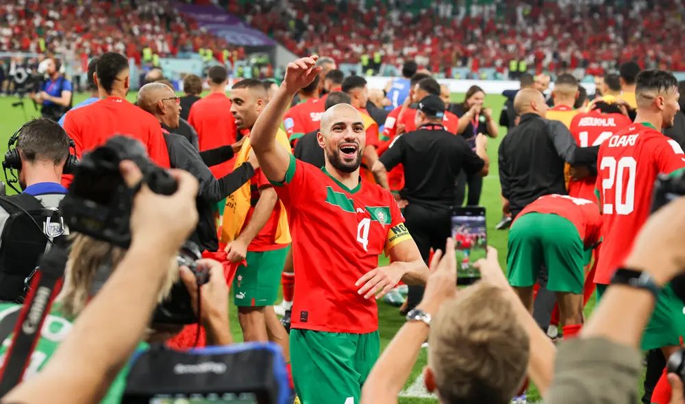 Los dirigidos por Walid Regragui hicieron historia al ser la primera selección africana en avanzar a las semifinales de la Copa del Mundo. Foto: EFE