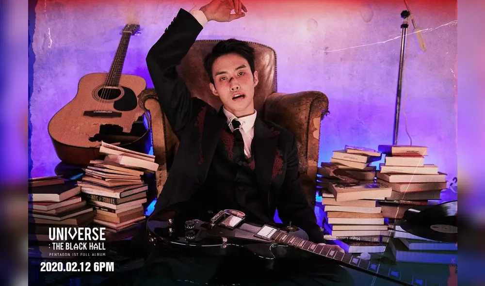 PENTAGON: segundo teaser photo concept para “Universe: The Black Hall”. En la imagen: YEOONE.