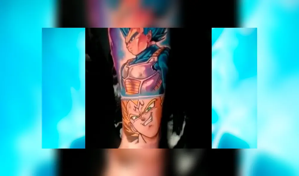 Facebook viral: fan de Dragon Ball Super se hace tatuaje ‘ultra realista’ de Vegeta y emociona a fans