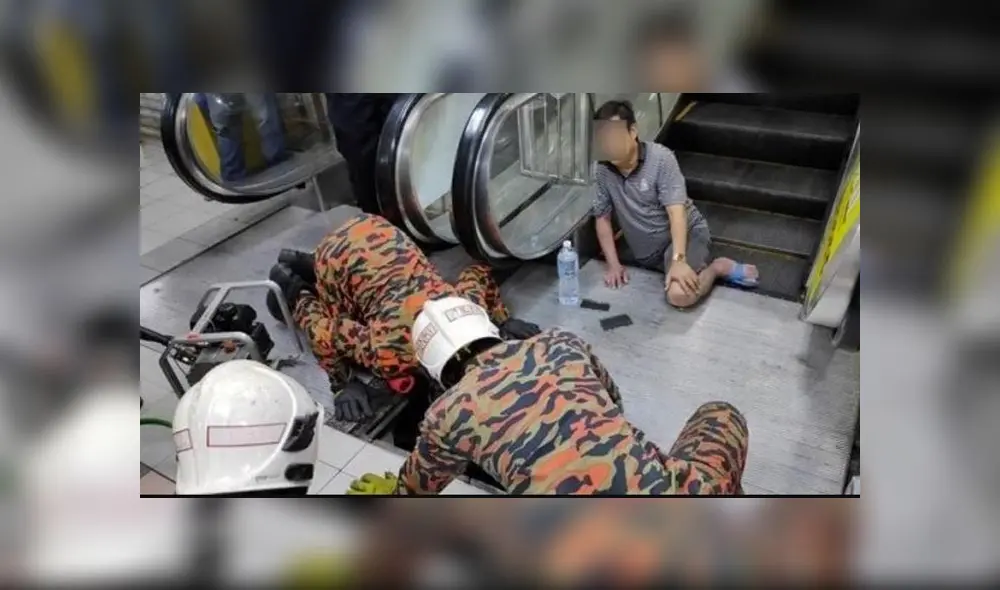 Los bomberos tuvieron que asegurar la escalera para evitar que pase un accidente de mayor gravedad. Los bomberos tuvieron que asegurar la escalera para evitar que pase un accidente de mayor gravedad.