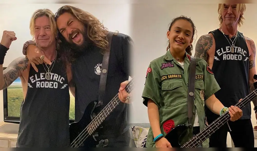 Jason Momoa compartió su felicidad en concierto de Guns N' Roses