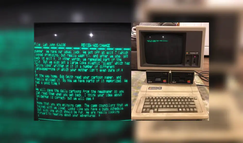 El mensaje que le dejó un padre a su hijo hace 30 años en una computadora Apple