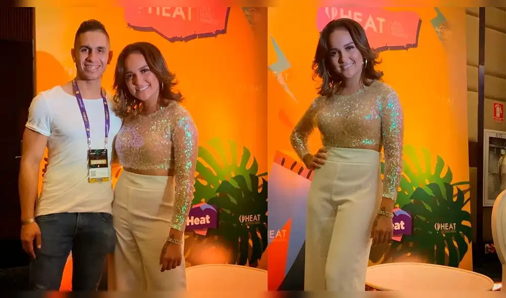Daniela Darcourt puso a cantar al público de los Premios Heat 2019 [VIDEO]