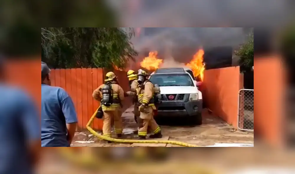 Facebook: joven ingresó a su hogar cubierto en llamas para salvar a su perro que estaba dentro [VIDEO]