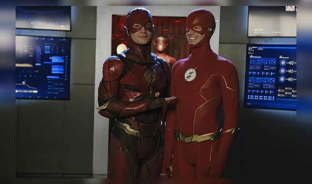Ezra Miller y Grant Gustin se unieron para el final de Crisis en Tierras Infinitas.