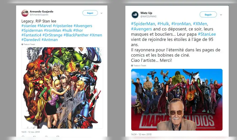 Fans reaccionan ante la muerte de Stan Lee, creador de Marvel [FOTOS]