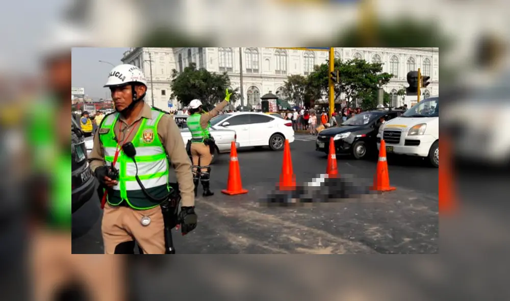 Cercado de Lima: hombre muere atropellado en el cruce de Wilson y Paseo Colón 
