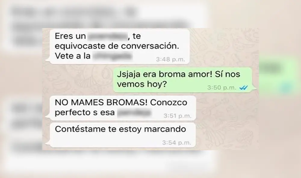 WhatsApp: recibe por error fotos de la amante del esposo y reacciona así [FOTOS]