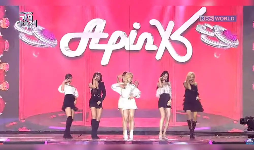 Apink y su tema 'Eung Eung'.