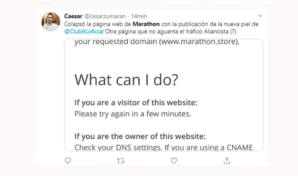 Hinchas de Alianza Lima hacen colapsar web donde se vende la nueva camiseta.