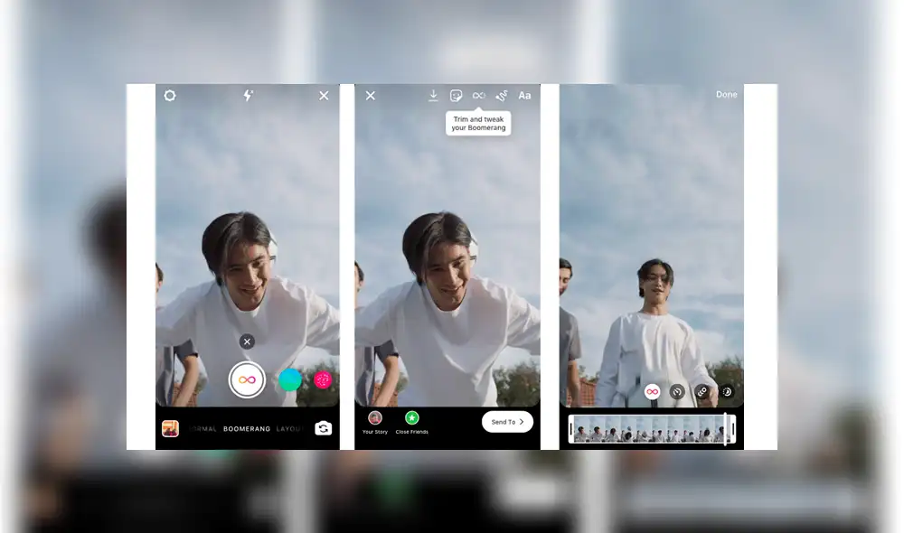 La herramienta Boomerang de Instagram se actualiza con nuevos efectos de video.