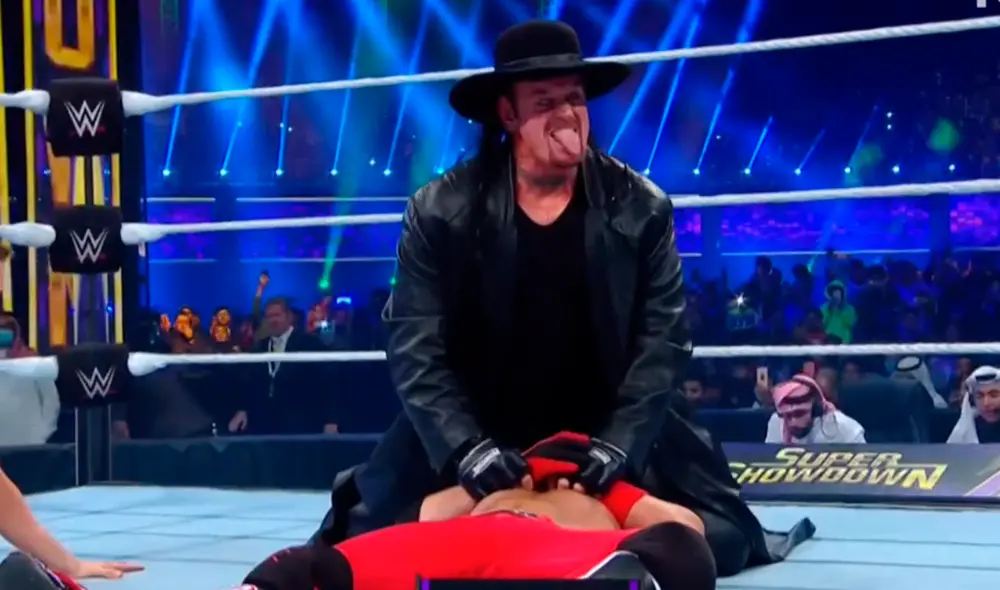 The Undertaker hizo una aparición sorpresiva en el WWE Super ShowDown. | Foto: Fox Action