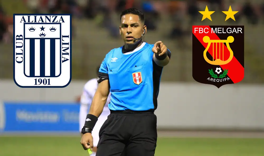 Bruno Pérez arbitrará esta segunda final Alianza Lima vs. Melgar. Foto: composición/GLR