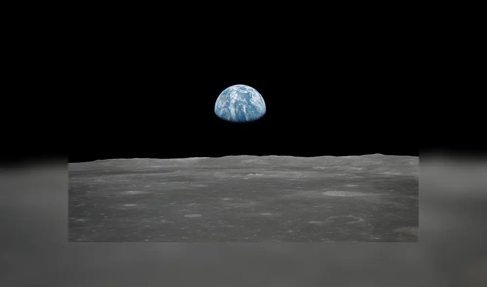 Vista de la Tierra desde la Luna (1969). Foto: NASA.