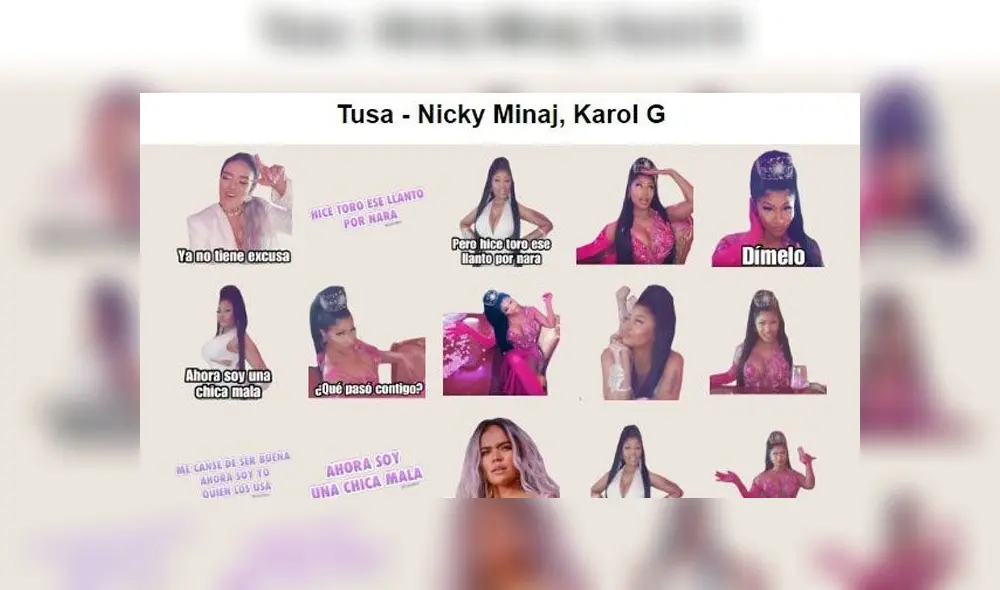 Ya puedes descargar los stickers de "Tusa" para compartirlos en WhatsApp.