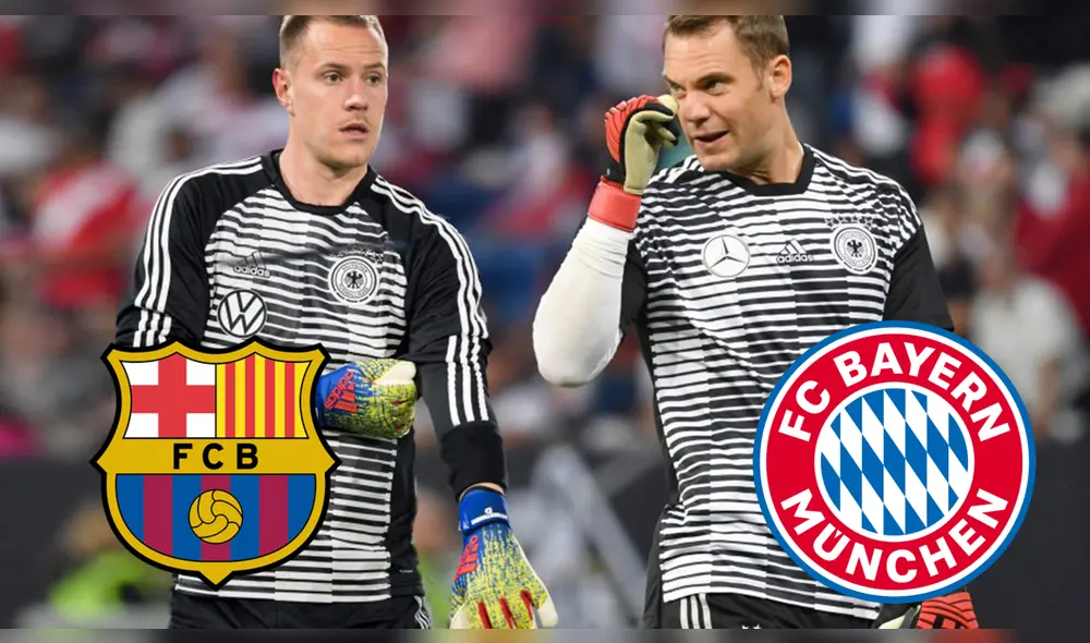 Manuel Neuer y Marc André ter Stegen. Foto: Infobae