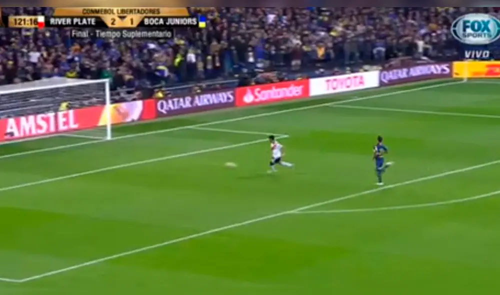 River vs Boca: revive el gol de Pity Martínez para el 3-1 del 'Millonario' [VIDEO]
