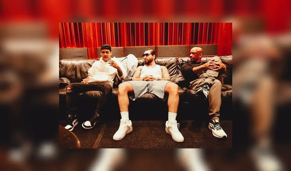 Marc Anthony, Maluma y Sergio George.