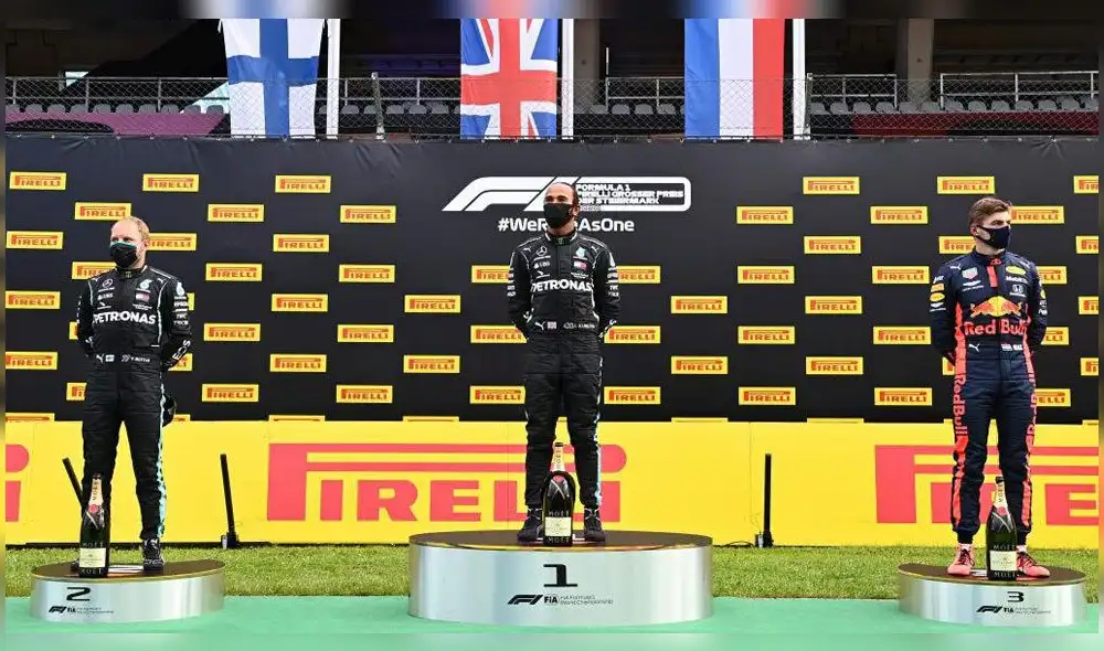 Lewis Hamilton y Valtteri Bottas fueron los ganadores del equipo Mercedes. Foto: AFP.