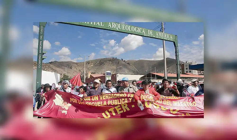 Cusco: profesores del Sutep acatan este jueves un paro por 24 horas