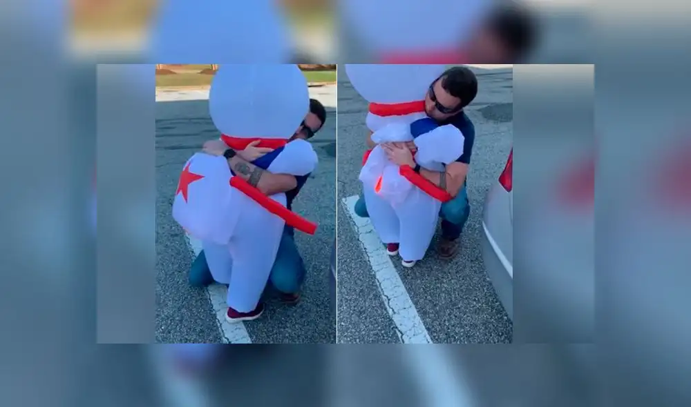 Desliza las imágenes para ver el emotivo reencuentro que tuvo un policía con su hijo a quien no veía por má de dos meses por la cuarentena. Foto: RM Videos Desliza las imágenes para ver el emotivo reencuentro que tuvo un policía con su hijo a quien no veía por má de dos meses por la cuarentena. Foto: RM Videos