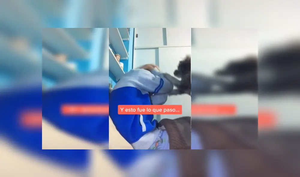 Desliza las imágenes para ver la increíble reacción que tuvo este perrito al recibir el abrazo de su dueño. (Foto: captura) Desliza las imágenes para ver la increíble reacción que tuvo este perrito al recibir el abrazo de su dueño. (Foto: captura)