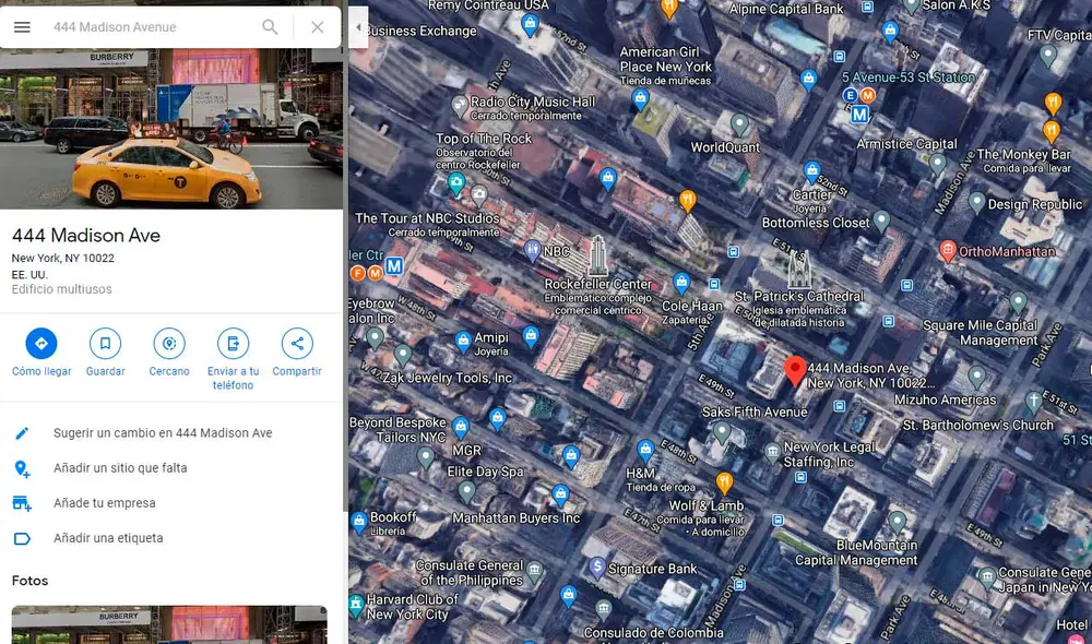 Desliza las imágenes para ver cómo luce el edificio mostrado en la cinta Si yo tuviera 30. Foto: captura de Google Maps