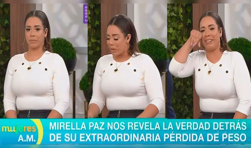 Mirella Paz rompe en llanto tras revelar su lucha para bajar de peso Mirella Paz rompe en llanto tras revelar su lucha para bajar de peso