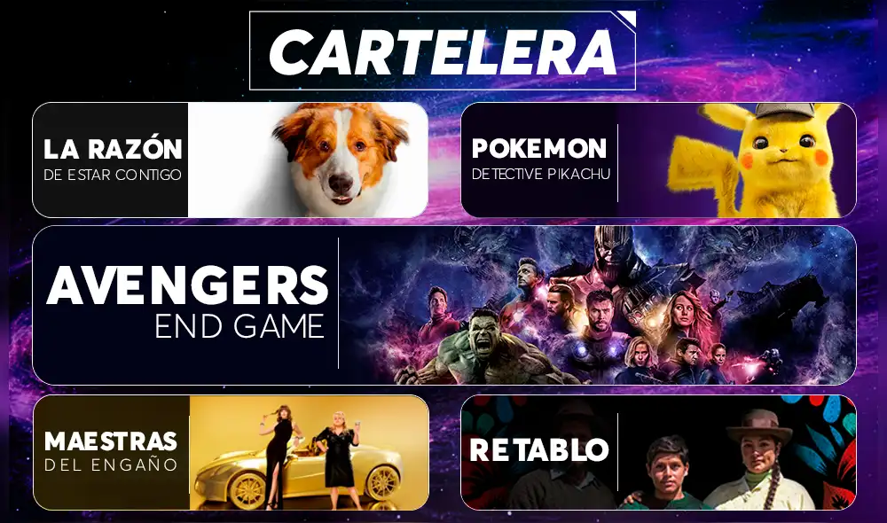 Cineplanet: 2 entradas + 2 bebidas + cancha gigante recargable a tan solo S/ 32.90