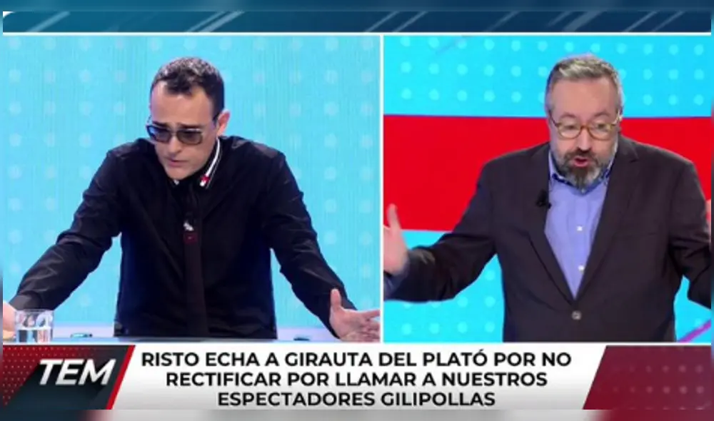 El intercambio inició porque el 10 de febrero el programa emitió un vídeo de espectadores señalando a Girauta como 'violento'. (Foto: Cuatro) El intercambio inició porque el 10 de febrero el programa emitió un vídeo de espectadores señalando a Girauta como 'violento'. (Foto: Cuatro)
